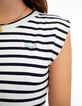 Robe marinière blanc cassé rayée marine I.Code-4