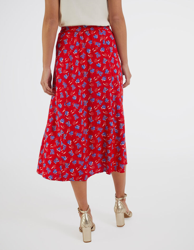Falda larga cereza estampado bohemio I.Code-2