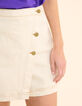 Falda pantalón vaquera crudo pespuntes ocre I.Code-6