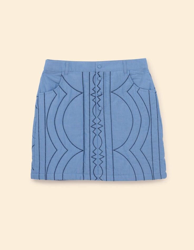I.Code blue quilted short skirt-5 I.Code blue quilted short skirt-5