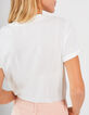 I.Code white bird and rainbow T-shirt-2
