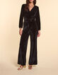 Combinaison noire panne de velours I.Code-2