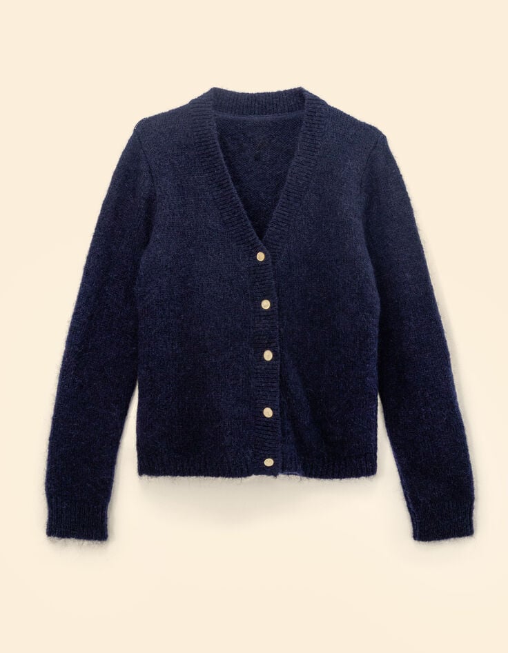 Cardigan bleu tricot CHARLOTTE I.Code-6