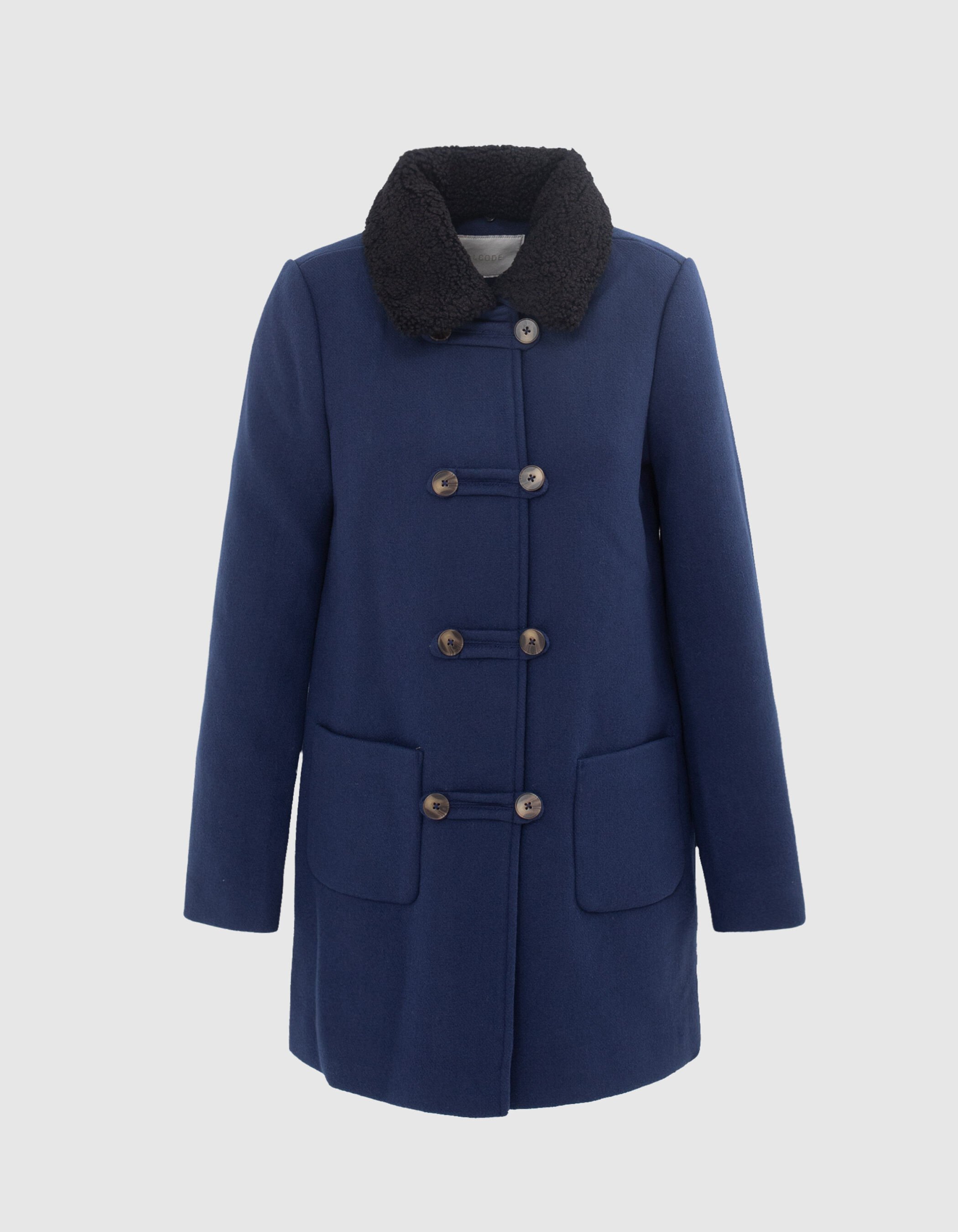 Girls navy duffle coat cheap
