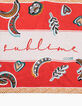 I.Code poppy Sublime banana wax print scarf-3