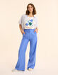 White short-sleeved maxi bird T-shirt I.Code-3