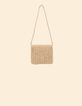Beige Handtasche aus geflochtenem Papierstroh I.Code-5