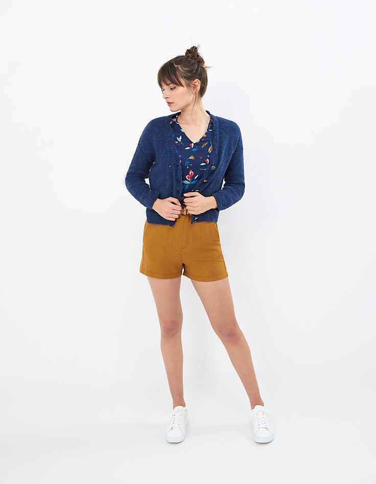 I.Code indigo openwork knit cardigan-4 I.Code indigo openwork knit cardigan-4