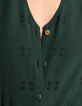 Blouse vert nuit brod&eacute;e I.Code-4