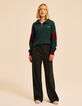 Sudadera camionero verde acanalada burdeos I.Code-8