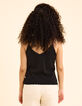 Top fines bretelles noir tricot pailleté I.Code-5