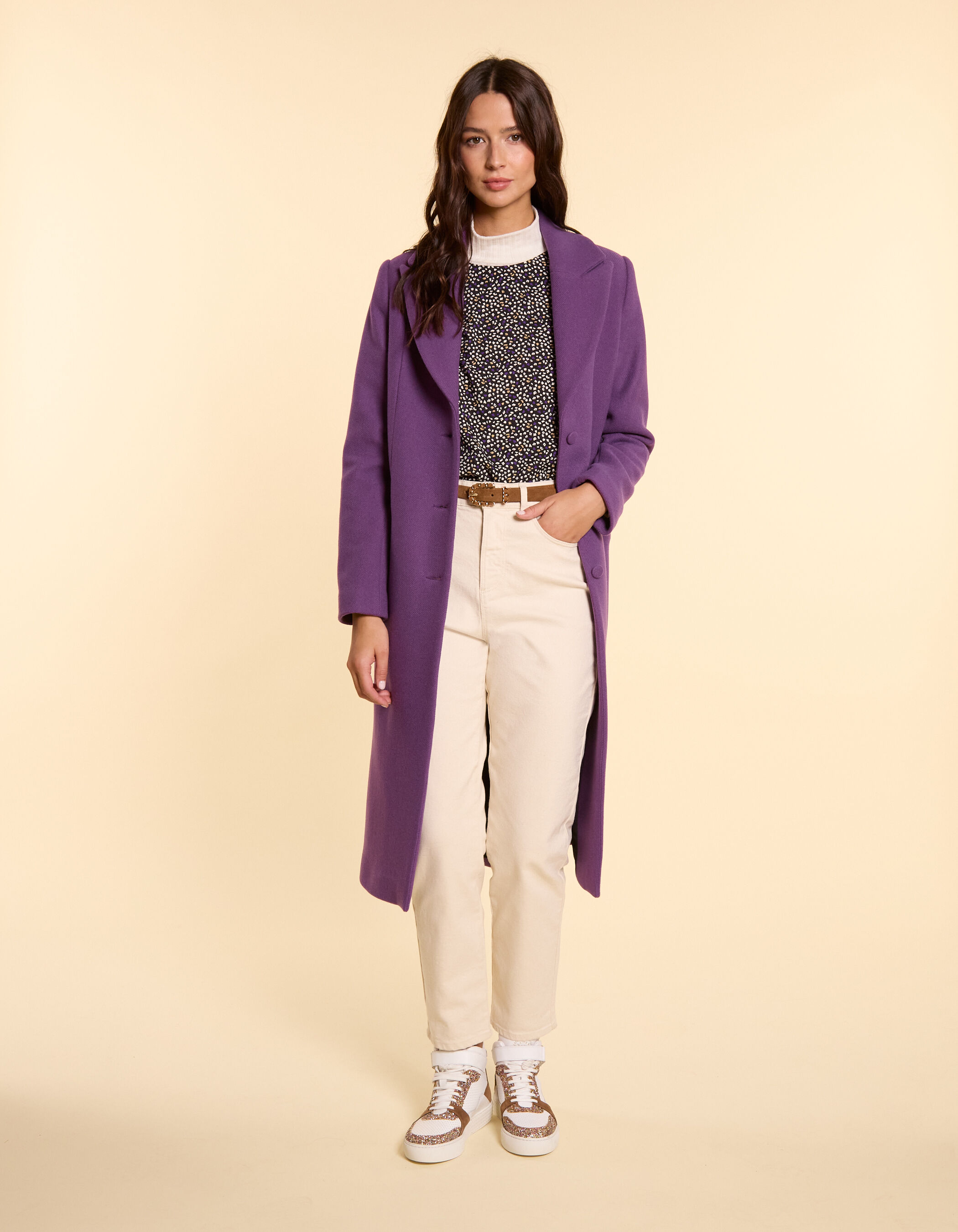 Dark purple coat 2025