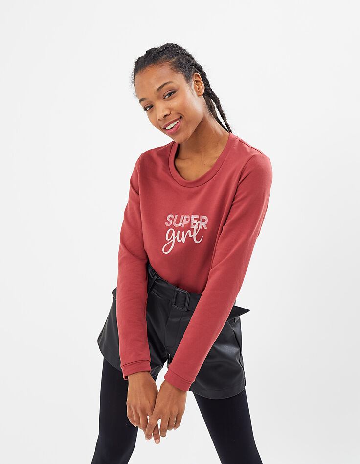 Sweat pivoine Super Girl I.Code-2