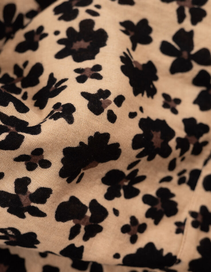 Robe beige imprimé léo floral I.Code-10