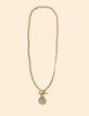 Medaille ketting met strass I.Code-1