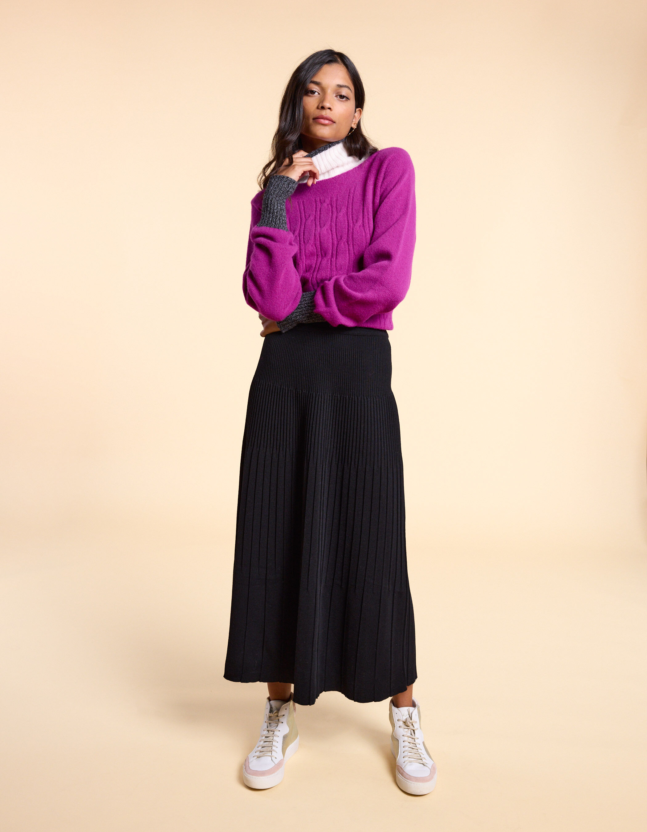 Jupe noire midi outlet