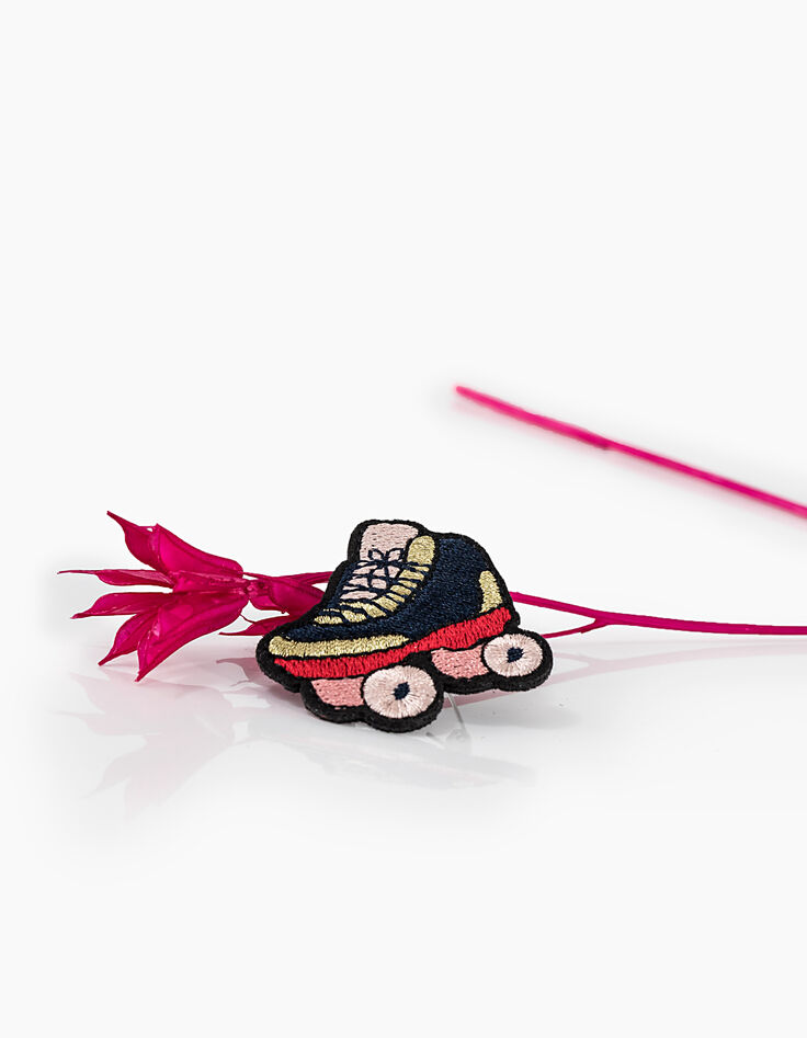Broche rolschaatsen geborduurd I.Code-3
