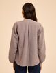 Camel blouse seersucker vichymotief I.Code-4