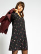 Vestido negro estampado floral I.Code-1