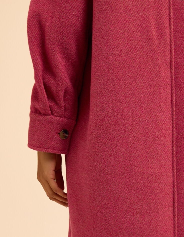 I.Code pink striped long coat-6 I.Code pink striped long coat-6