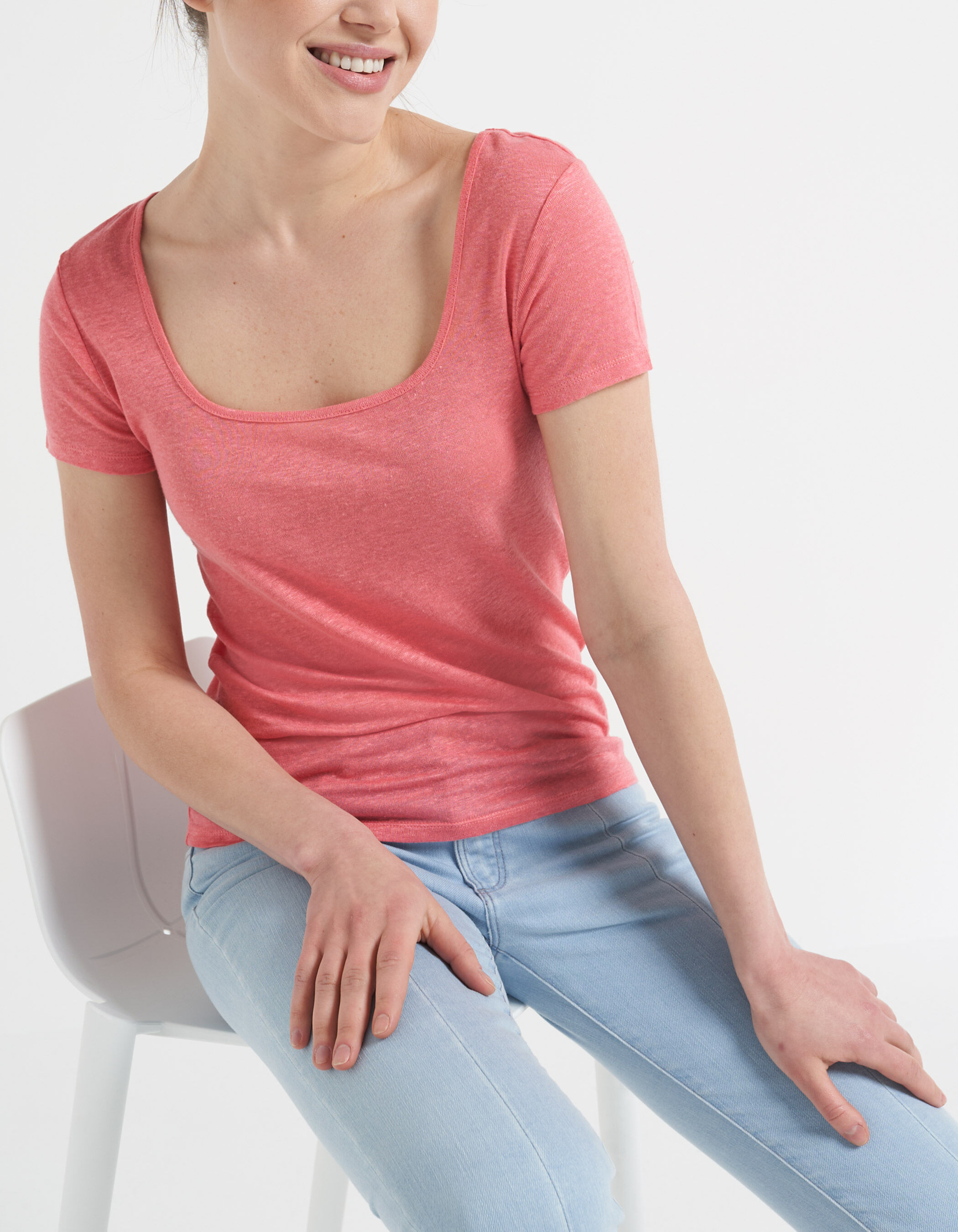 Camiseta rosa clearance chicle mujer
