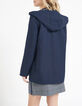 Parka azul marino rever. est. cuadros I.Code -3