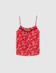 Top flash pink esprit lingerie imprimé floral rock I.Code-6