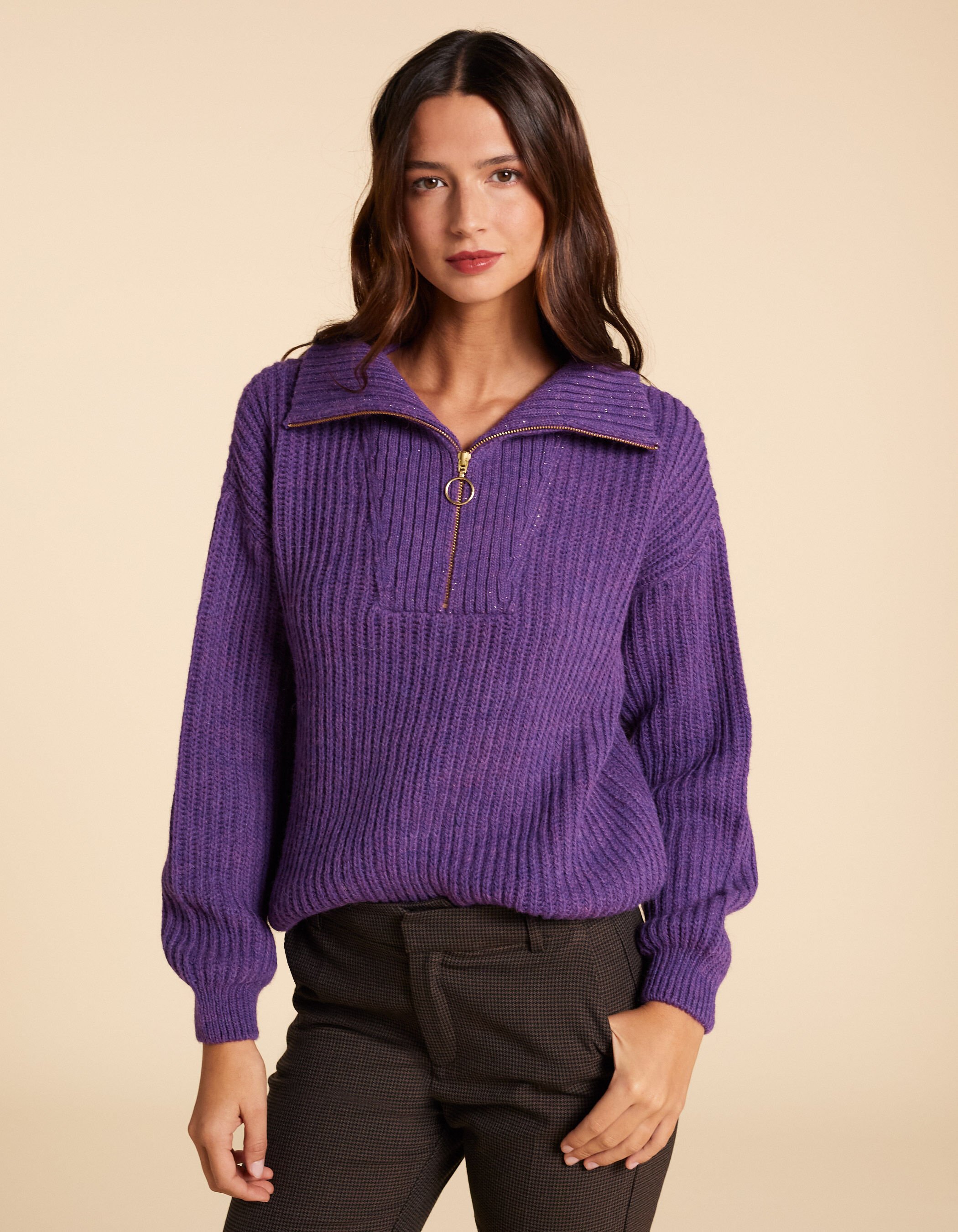 Dark purple sweater store