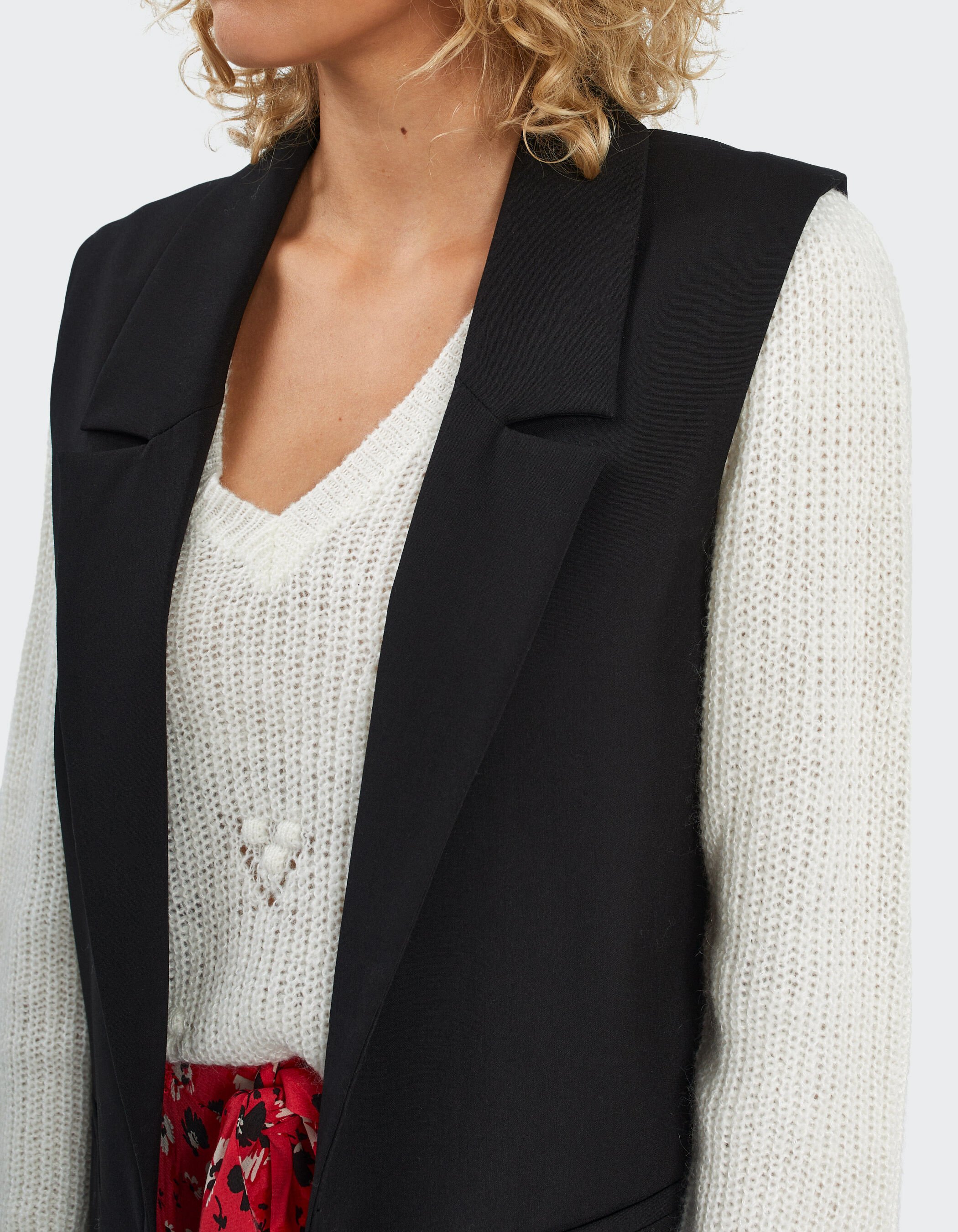 Veste costard sans manche cheap