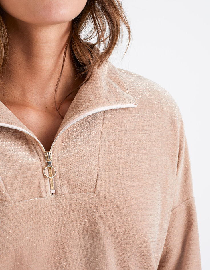 Sweat camionneur sweet pink pailleté I.Code-3
