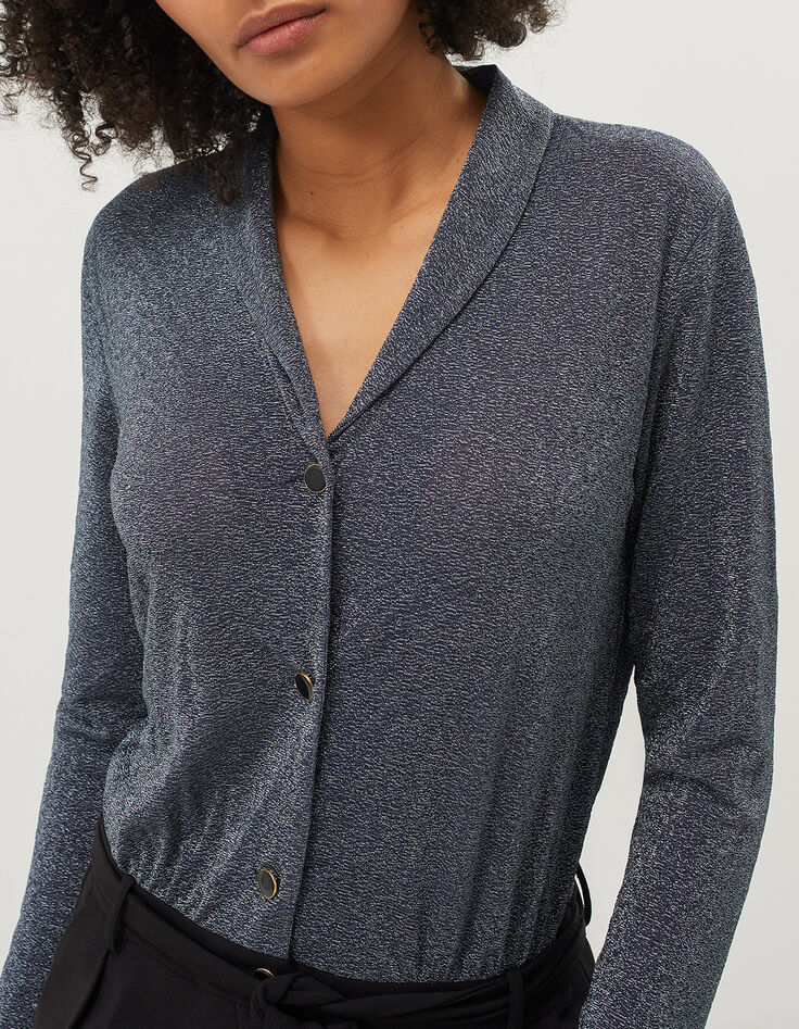 Combinaison noire et night blue pailleté I.Code-4