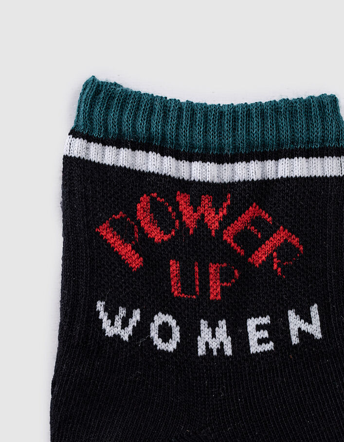 Schwarze Socken Power up Women I.Code - I.CODE