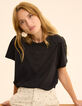 Wit maxi T-shirt met korte mouwen en monogram I.Code-1