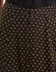 Jupe midi noire imprimé floral cœur I.Code-6