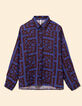 Overhemd lange mouwen patchwork tekst I.Code-5