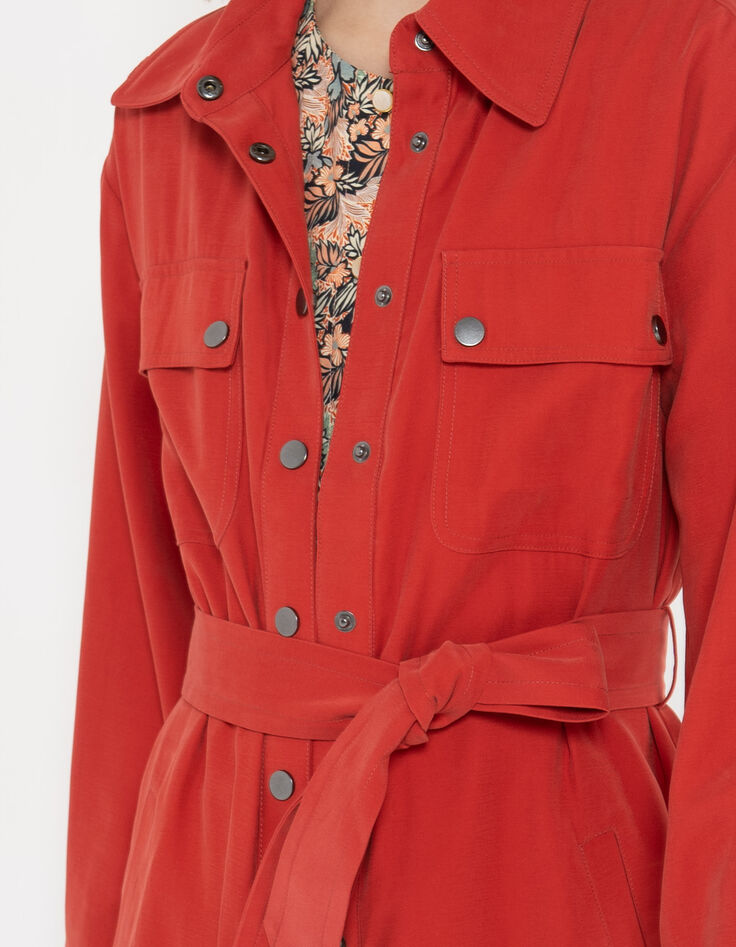 Soepele trench terracotta I.Code-2