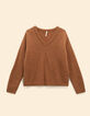 Camel gebreide trui V-hals MARINE I.Code-7