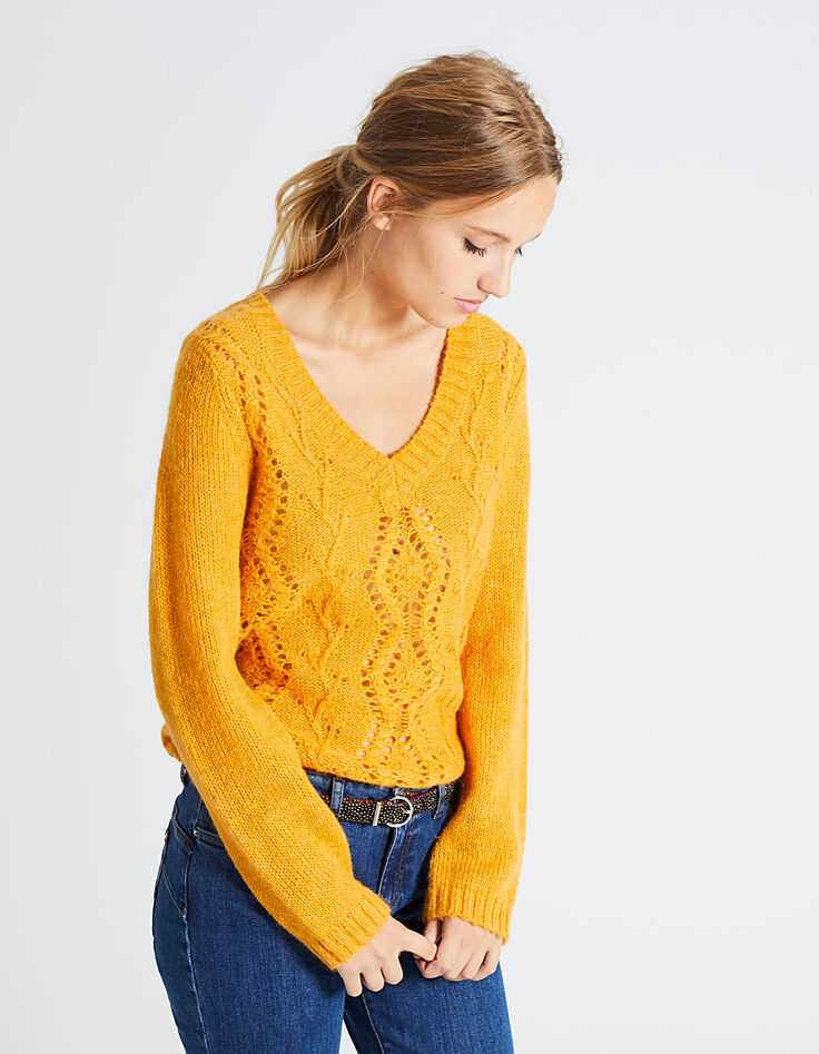 Pull jaune femme I.Code-2