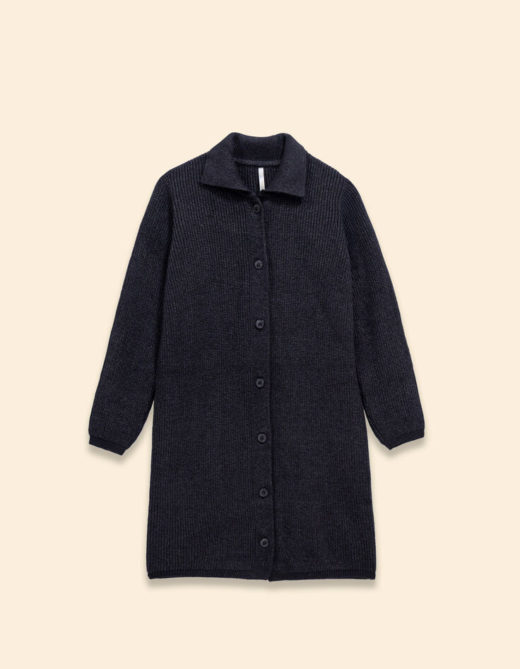 Vestido de punto gris con botones I.Code-5