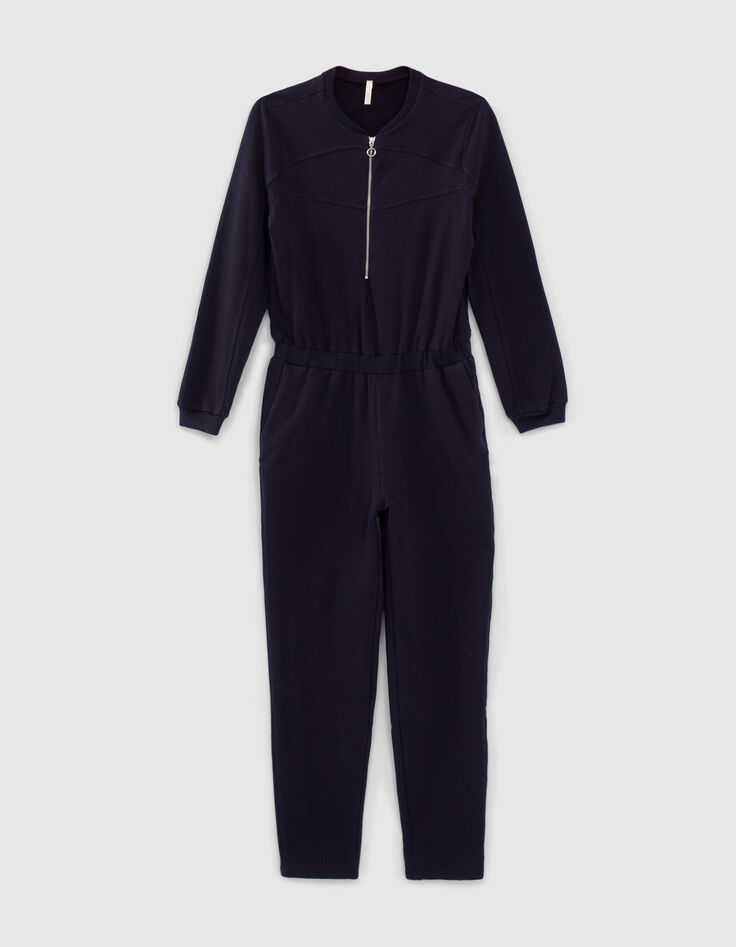 Marine-Jumpsuit mit Reißverschluss aus Fleece I.Code-7