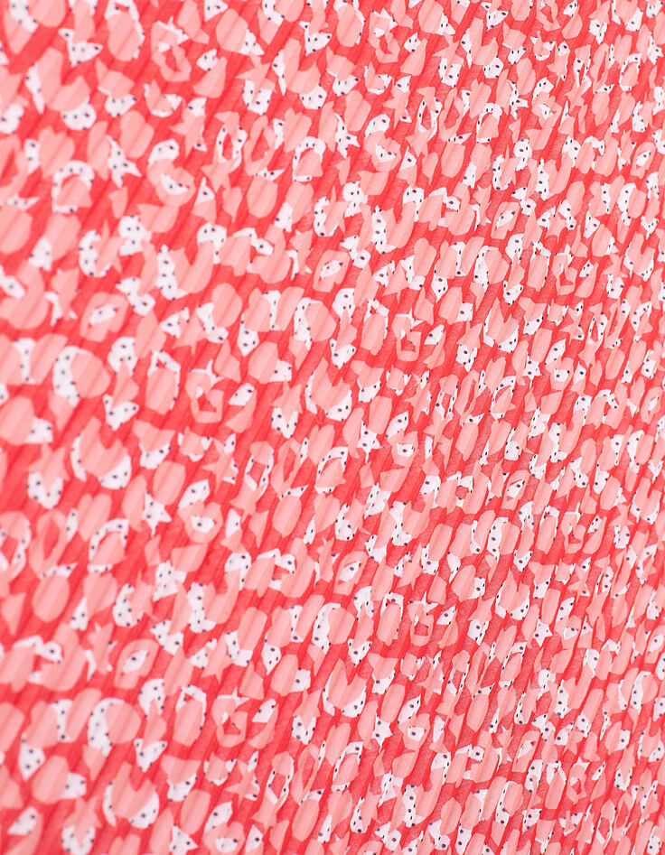 Foulard losange coquelicot plissé graphique pop I.Code-6 Foulard losange coquelicot plissé graphique pop I.Code-6