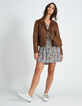 Gebroken witte jurk met bananenwax-print I.Code-6