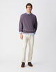 Sweat parma verwaschene Stickerei aus Fleece Herren-2
