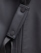 Wochenendtasche schwarz nylon wax effect Herren-5