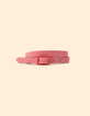 Omkeerbare bubble gum en metallic rode riem I.Code-2 Omkeerbare bubble gum en metallic rode riem I.Code-2
