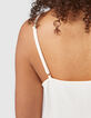 Top blanc esprit lingerie décor boutons I.Code-4