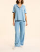 Top en jean bleu esprit vareuse I.Code-6