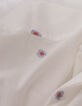 Camisa blanca con bordado de flores I.Code-9