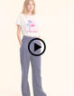Tee-shirt manches courtes blanc coucher de soleil I.Code-2