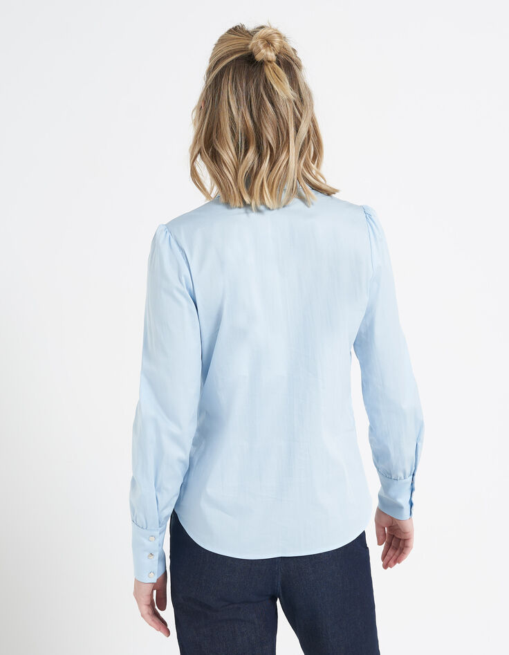 I.Code light blue wrap shirt-2